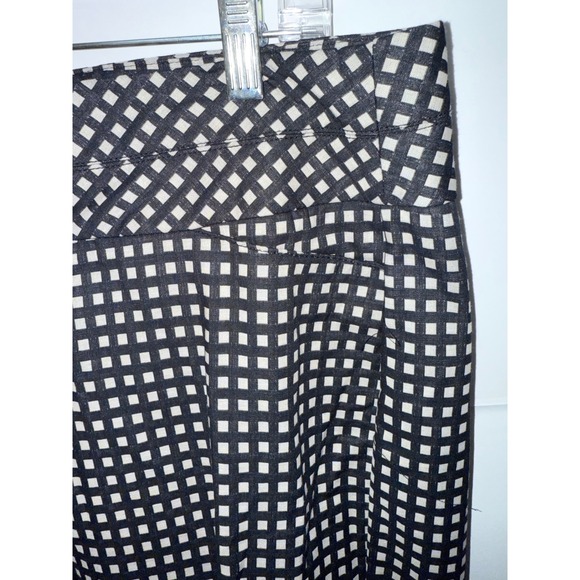 ELLE Chic Black & Grey Checkered Sleeveless Set Top & Pants Boho Sz L Preppy - Picture 11 of 15